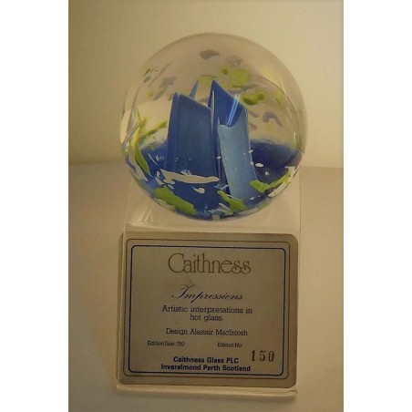 Glas Briefbeschwerer GB Caithness 1992