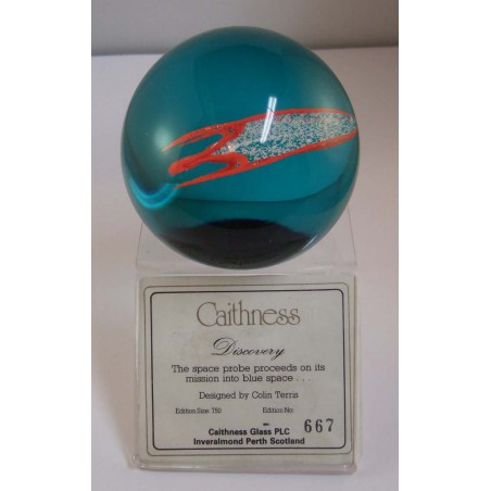 Glas Briefbeschwerer GB Caithness 1991