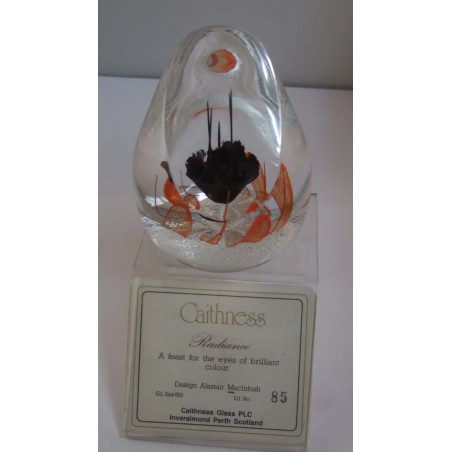 Glas Briefbeschwerer GB Caithness 1990