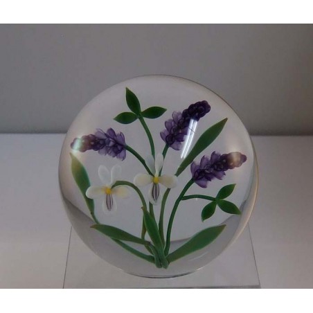 Glas Briefbeschwerer Ch. Buzzini 1990 Amerika