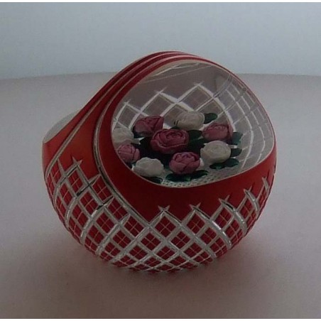 Glas Briefbeschwerer Banford 1990 Amerika