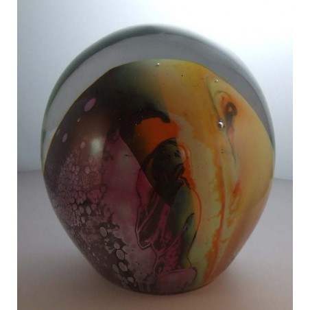 Glas Briefbeschwerer  Edelmann 1985 DE