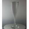 Glas-Flöte 24cm weiss-grün  Edelmann 1988 DE