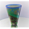 Glas Vase 10cm K. Walstab  1987 DE