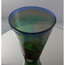 Glas Vase 10cm K. Walstab  1987 DE