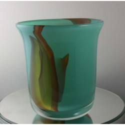 Glas Vase 14cm Edelmann 1988 DE