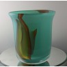 Glas Vase 14cm Edelmann 1988 DE
