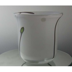 Glas Vase 13cm Edelmann 1988 DE