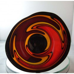 Glas Schale 20cm Herzog 1987 DE