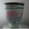 Glas Vase 20cm Herzog 1987 DE