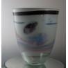 Glas Vase 20cm Herzog 1987 DE