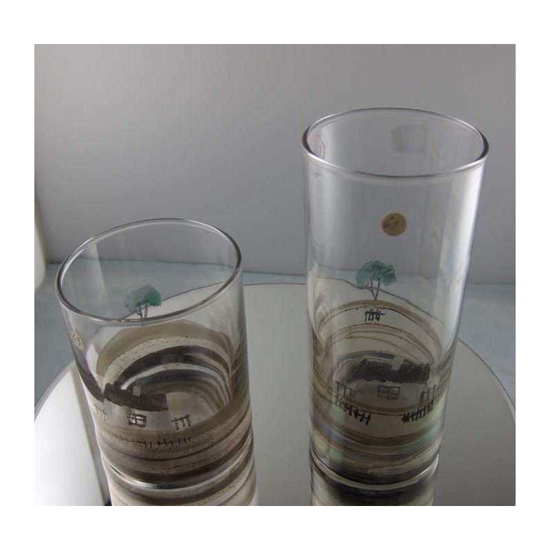 Glas Becher 14cm Vera Walter 1985 DE