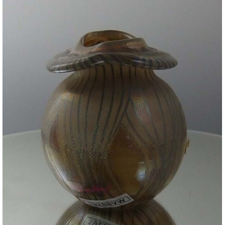 Glas Vase 8.5cm Vera Walther 1988 DE