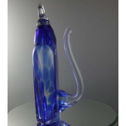 Glas Wasserbarometer 21.3cm Blau  1993 AT