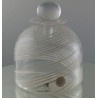 Glas Flacon 10.5cm klar-weiss 1987 GB