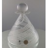 Glas Flacon 11.5cm klar-weiss konisch 1987 GB
