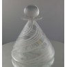 Glas Flacon 11.5cm klar-weiss konisch 1987 GB
