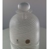 Glas Flacon 11cm klar - weiss 1987 GB