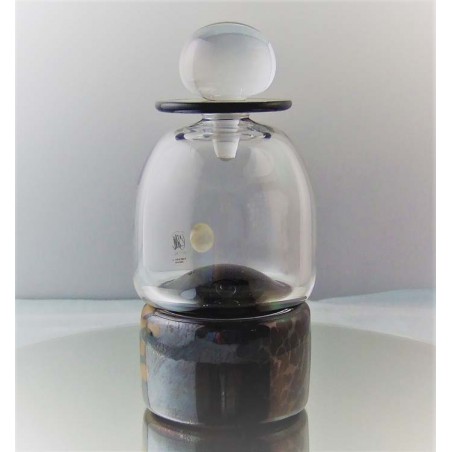 Glas Flacon 13cm klar 1987 GB