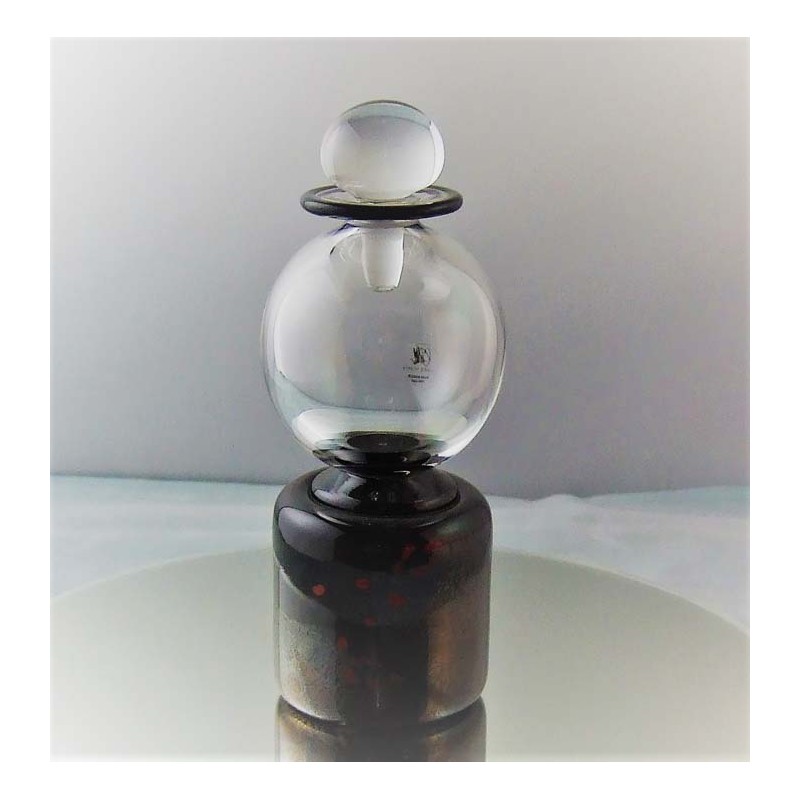 Glas Flacon 15cm klar 1987 GB