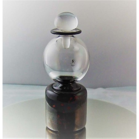 Glas Flacon 15cm klar 1987 GB