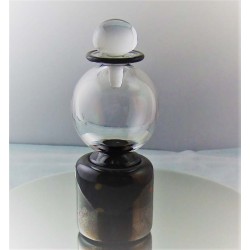 Glas Flacon 15cm klar 1987 GB