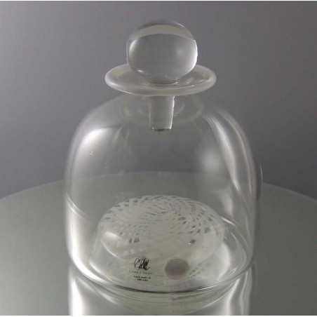 Glas Flacon 11cm klar 1987 GB