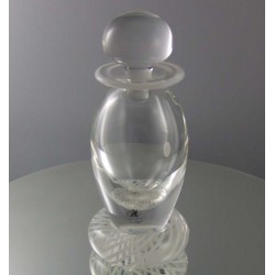 Glas Flacon 12.5cm klar 1987 GB