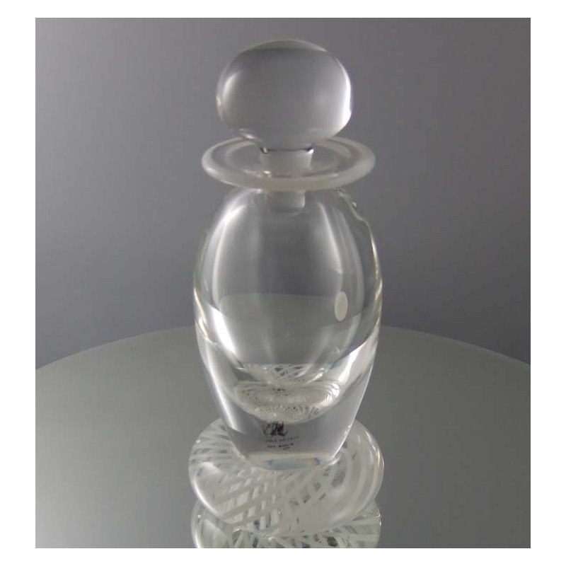 Glas Flacon 12.5cm klar 1987 GB