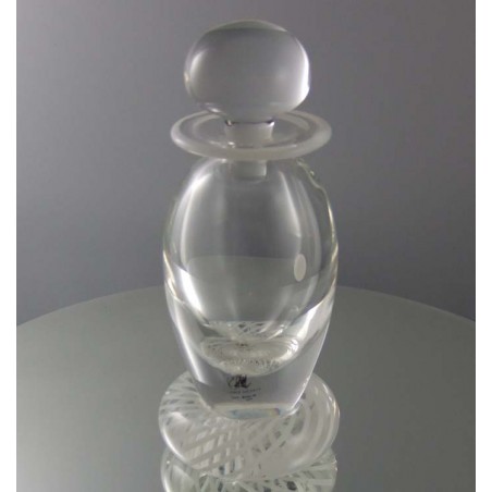 Glas Flacon 12.5cm klar 1987 GB