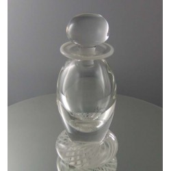 Glas Flacon 12.5cm klar 1987 GB