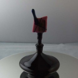 Glas Flacon 13cm 1990 DE