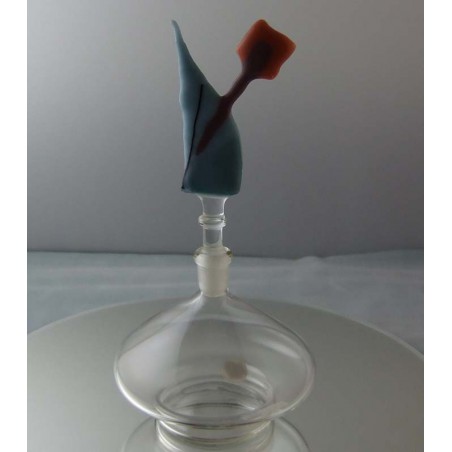 Glas Flacon 17cm 1990 DE