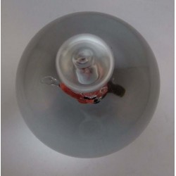 Glas Briefbeschwerer 12cm Clown mit Wasser 1990 CH