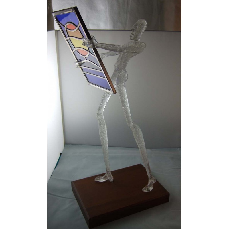 Glas Bildbetrachter 46cm Stadelmann 1988 CH Glas Bildbetrachter 46cm Stadelmann 1988 CH