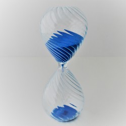 Glas-Sanduhr 5 Min. 12.5 cm Glas geriefelt