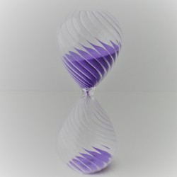 Glas-Sanduhr 5 Min. 12.5 cm Glas geriefelt