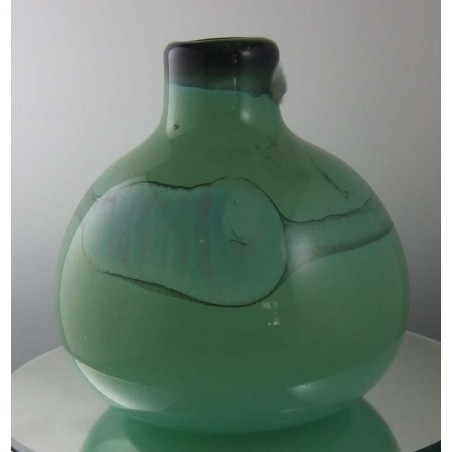 Glas Vase von AM Molnar  1990 DE