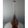 Glas Vase 28cm von P. Molnar  1980 DE