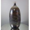 Glas Vase 19cm von P. Molnar  1978 DE