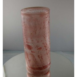 Glas Vase 17.6cm von P. Molnar  1980 DE