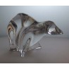 Kristallglas Bär 18cm Saint Louis 1989 FR