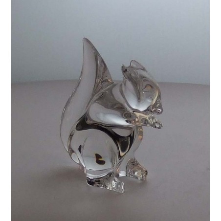 Kristallglas Eichhorn 8cm Saint Louis 1989 FR