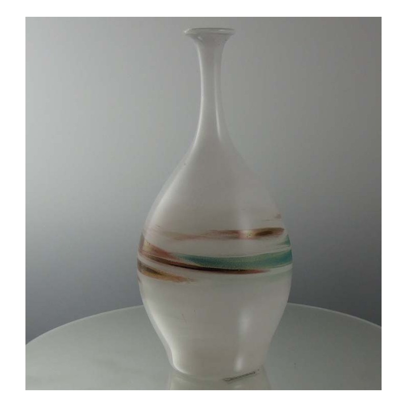 Glas Vase 17cm Vasaheli  1990 DE