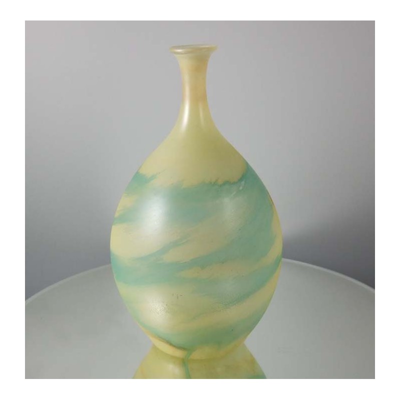 Glas Vase 15cm Vasaheli  1988 DE