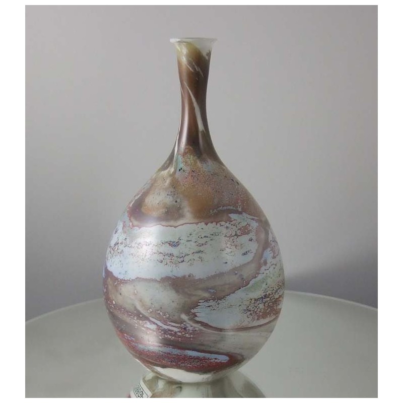 Glas Vase 14.6cm Greiner Pert  1986 DE
