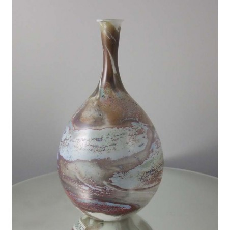 Glas Vase 14.6cm Greiner Pert  1986 DE