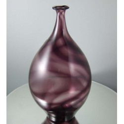 Glas Vase 17cm Greiner Pert  1986 DE
