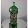 Glas Vase 19cm Greiner Pert  1983 DE