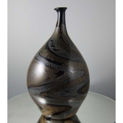 Glas Vase 18cm Greiner Pert  1986 DE